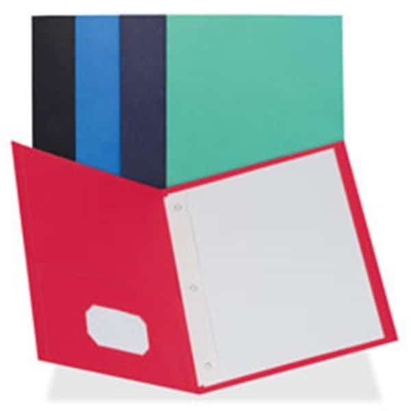 2-Pocket Folders; 100 Sh Cap; Ltr; 9.5 in. x 11 in.; BK, 25PK