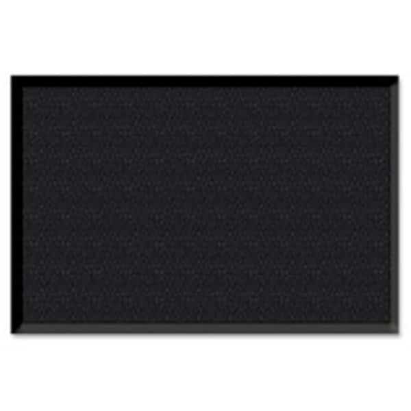 Wiper-Scraper Indoor Floor Mat4 in. x 6 in.Charcoal Black