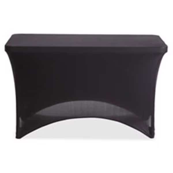 Iceberg ICE16521 Fabric Table Cloth; Stretch; 6 ft.; 30 in. x 72 in.; Black