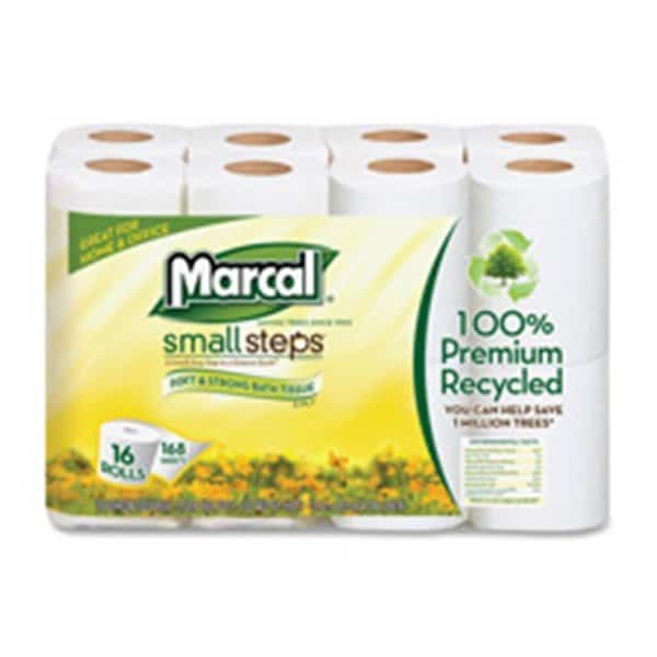 Paper Mills, Inc Bath Tissue, 2-Ply, 168 Sheets-Roll, 16 Rolls-PK, White
