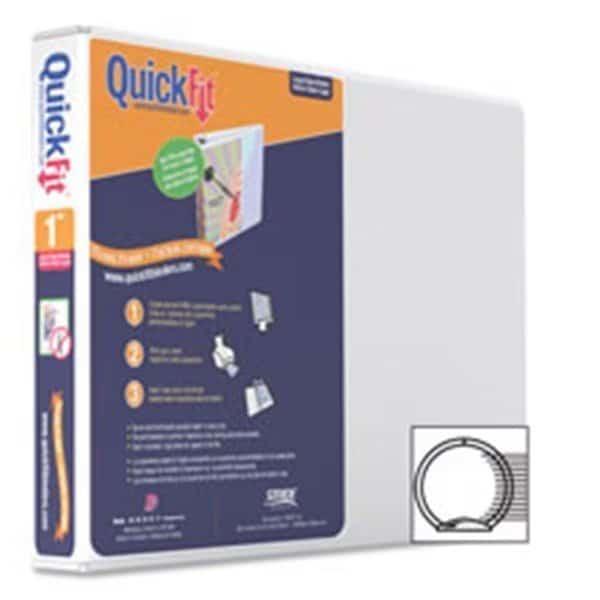 Stride; Inc. STW97110 Landscape Binder; 1 in. Ring; 8.5 in. x 11 in.; White