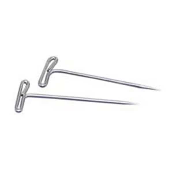 Gem Office Products- LLC.  T Pins- 2in. Length- .56in. Head Width- Silver