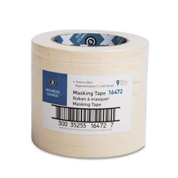 Masking Tape, 1 in W x 60 yd L, Tan