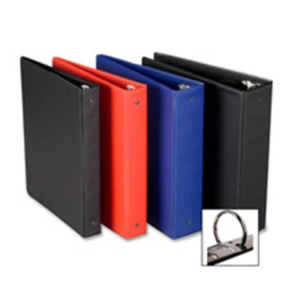 Round Ring Binder- w- Pockets- 1-.50in.- Dark Blue