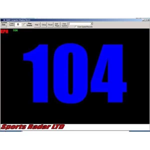 Sports Radar SR-PC-02 Radar Gun Speed Acquisition Software