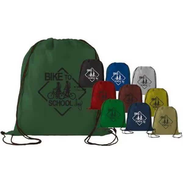 Superbagline QSB69 Red Drawstring Backpack - Pack of 50