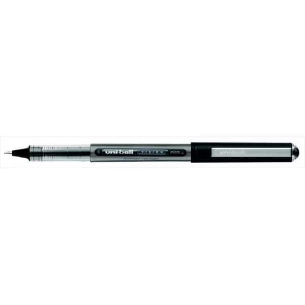 Uni-ball 002824 Vision Acid-Free Waterproof Roller Ball Pen; 0.5 Mm. Micro Tip; Black