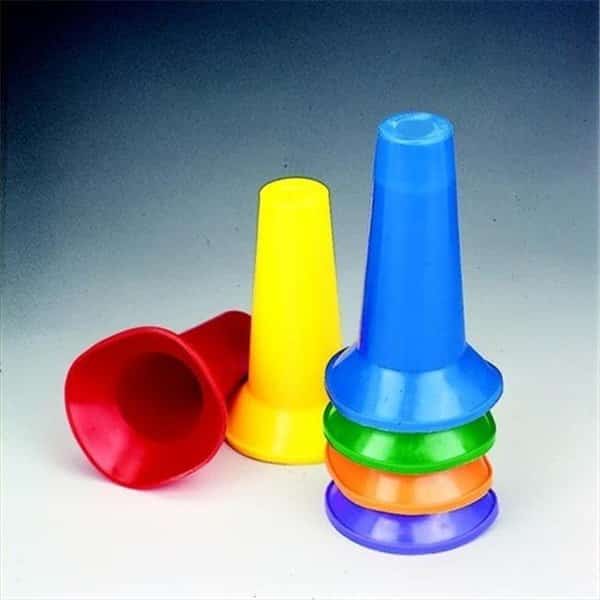 Sportime 008933 Cone Flow Marker Set; Multiple Color; 3.75 x 6.5 In. H; Set Of 48