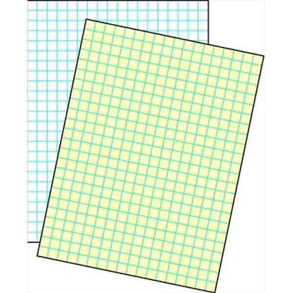 School Smart 085477 Cross-Section Ruled Drawing Paper; Manila - 0.25 In. Ruled