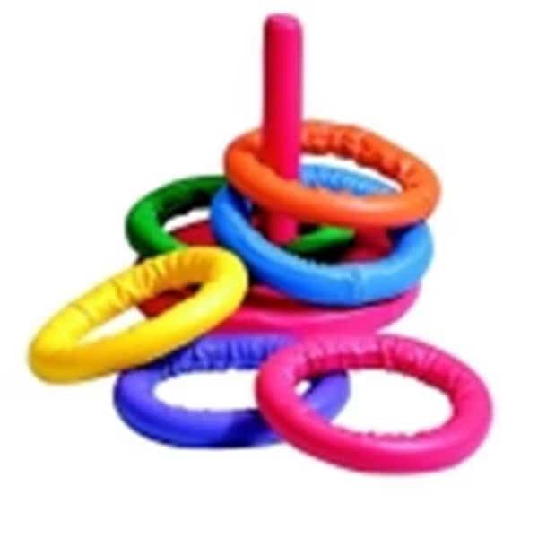 Sportime Soff-Ring Toss Game; Set 6 Rings & 1 Base With Post