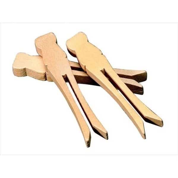 Creativity Street 085964 Wood Slotted Flat Clothespin; 3.75 In; Natural; Pack 50