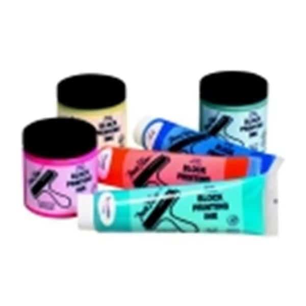 Sax True Flow Non-Toxic Water Soluble Block Printing Ink - 8 Oz. - Black