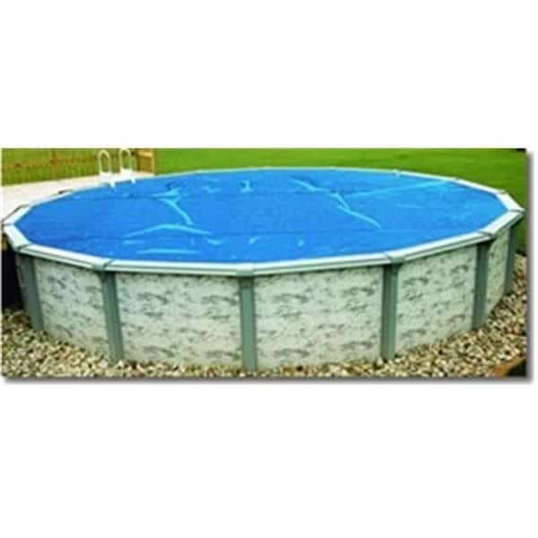 Blue Wave NS155 18' x 33' Oval Above Ground Blue Solar Pool Cover Blanket