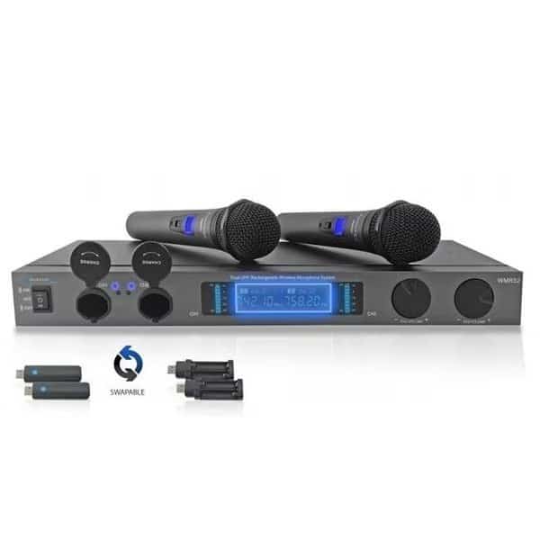 Technical Pro wmr52 Professional UHF Dual Rechargeable Wireless Microphone System