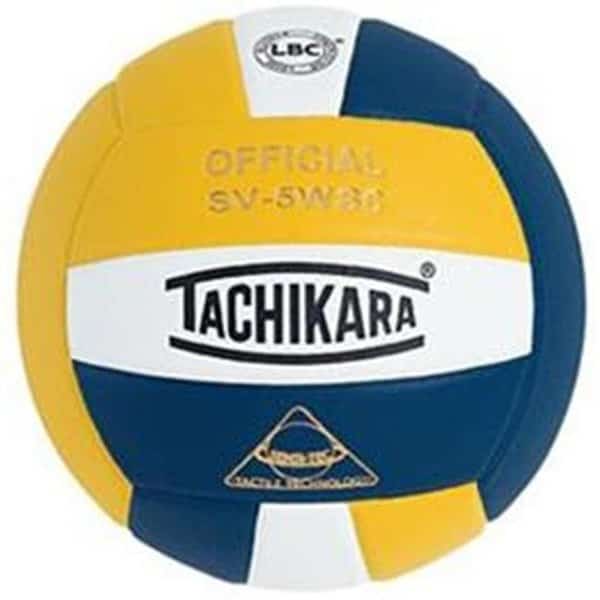 Tachikara SV5WSC.GWN Sensi-Tec Composite High Performance Volleyball - Gold-White-Navy