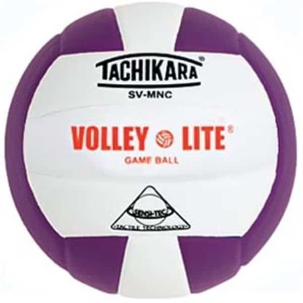 Tachikara SVMNC.PRW Volley-Lite Volleyball - Purple-White