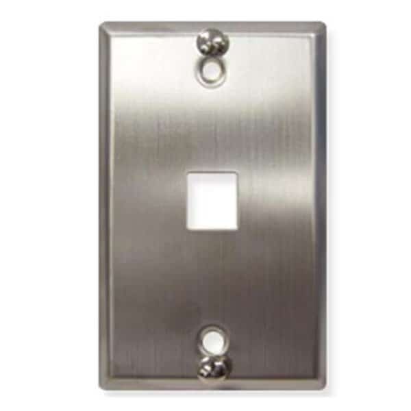 Wall Plate Phone Flush 1Por - Stainless Steel