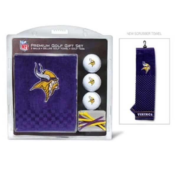 Team Golf 31620 Minnesota Vikings Embroidered Towel Gift Set