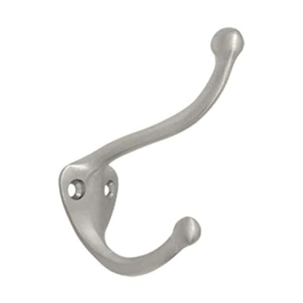 Coat & Hat HookSatin Nickel Solid