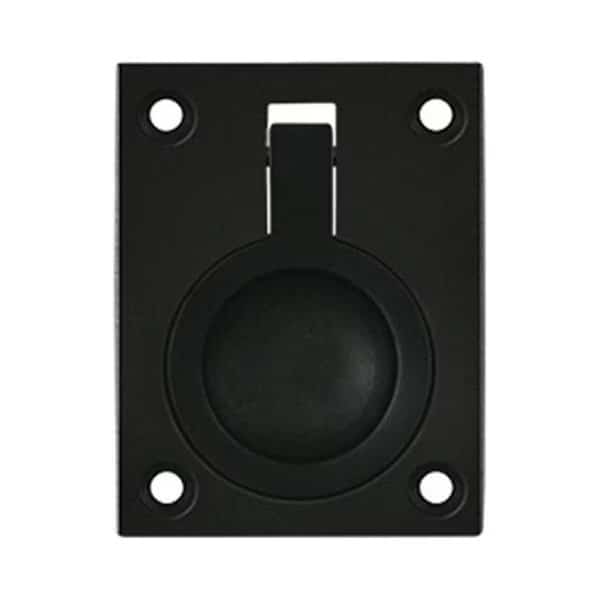 2.5 x 1.87 in. Flush Ring Pull; Black - Solid, Patioplus, Mfr#: PA831488