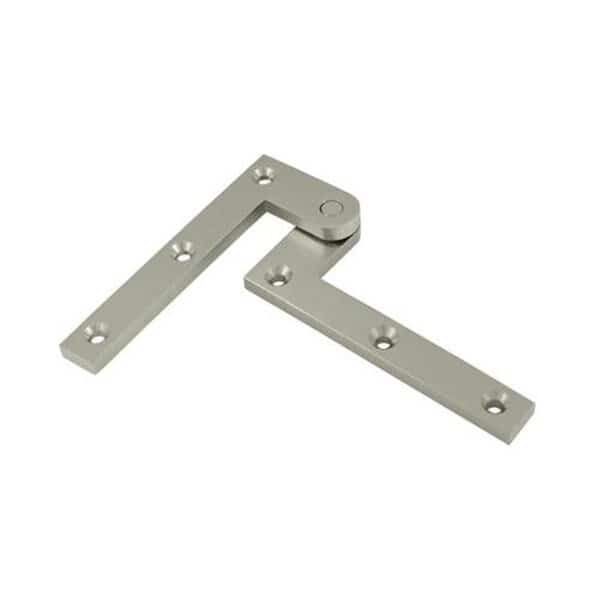 4.37 x 0.62 x 1.87 in. Hinge, Satin Nickel - Solid