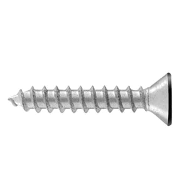 1.25 in. Wood Screw No. 12, Flat Black - Steel