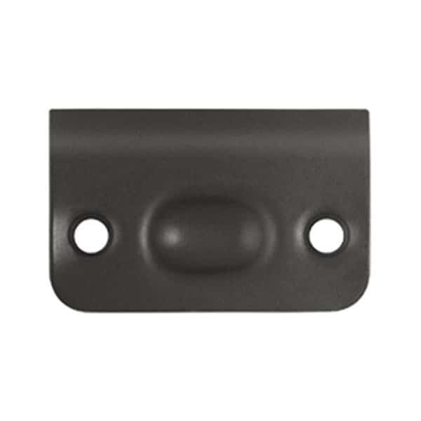 Strike Plate for Ball Catch & Roller Catch, Oil Rubbed Bronze - Solid