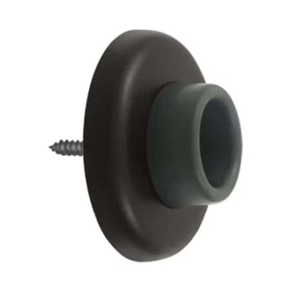 2.5 in. Diameter Wall Mount Concave Flush Bumper, Oil Rubbed Bronze - Steel