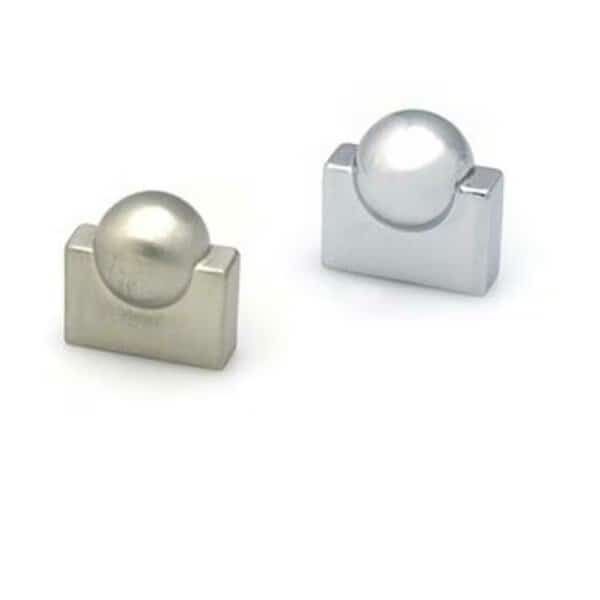 Knob With Center Ball 16mm Stainless Steel Look