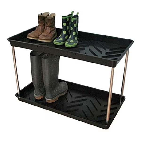 TDI Brands GP105B Tierra Garden Black 2-Tier Boot Tray