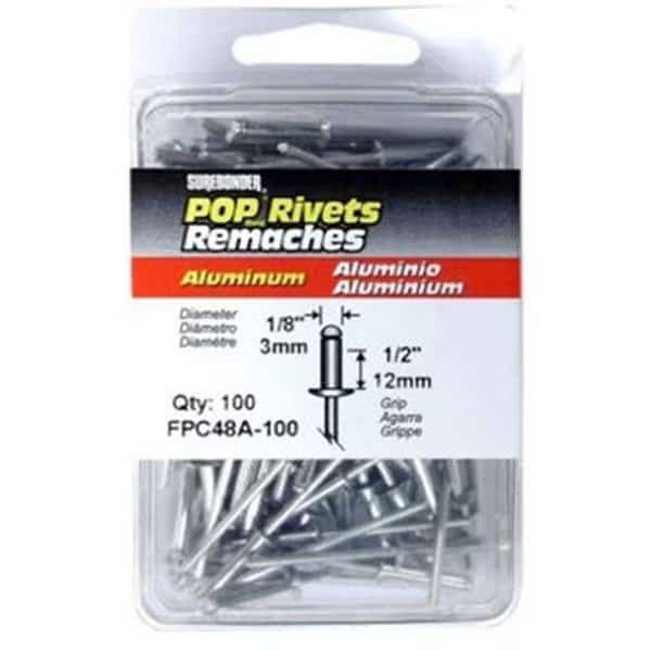 FPC FPC48A-100 Surebonder 100 Pack Long Aluminum Rivet
