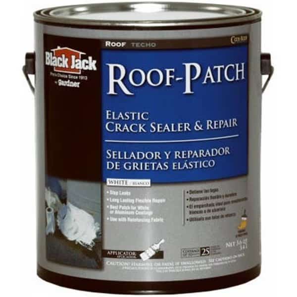 Gardner-Gibson 5227-1-20 Black Jack White Acrylic Roof Patch; 3.6 qt.