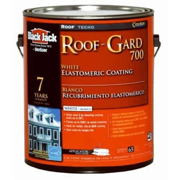 Gardner-Gibson 5527-1-20 Black Jack Roof Gard 700 White Elastomeric Roof Coating; 3.6 qt.