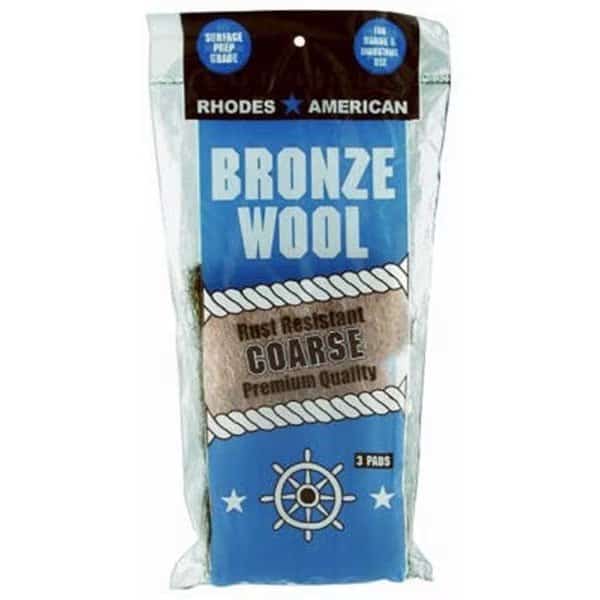 Homax Products 123102 Bronze Coarse Wool Pad; 3 Pack