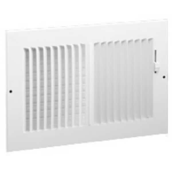 382W14X6 White 2 Way Sidewall Register14 x 6 in