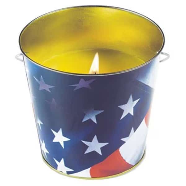 Lamplight Farms 1412122 16 oz. Citronella Metal Flag Bucket