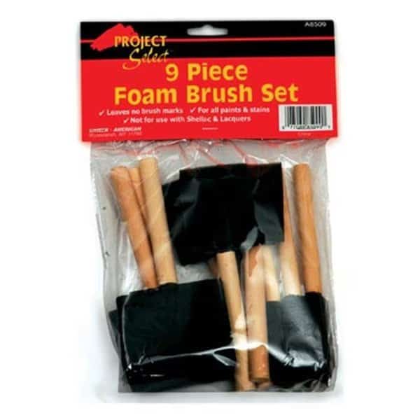 Linzer A8509 Foam Brush Set; 9 Piece