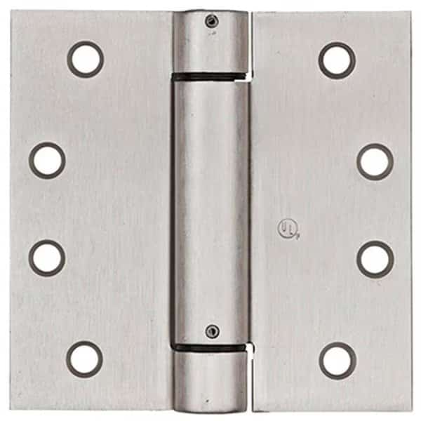 N350-801 4 in. Satin Nickel Spring Door Hinge
