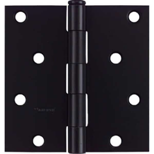 N241-208 4 x 4 in. Black Square Corner Door Hinge