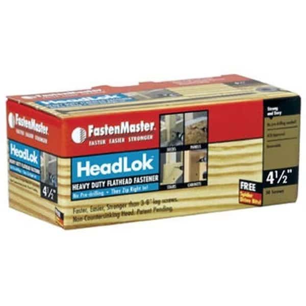 FastenMaster FMHLGM412-50 4.5 in. Headlok Screw; 50 Pack