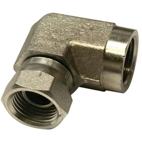 39005355 .50 in. Female Pipe x .50 in. Female Pipe; 90 Degrees Swivel; Hydraulic Adapter