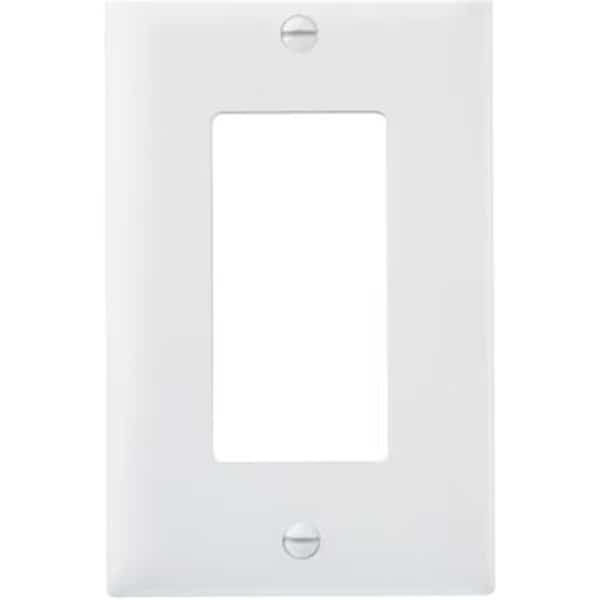 TP26WCP10 Nylon Wall Plate1 GangWhite