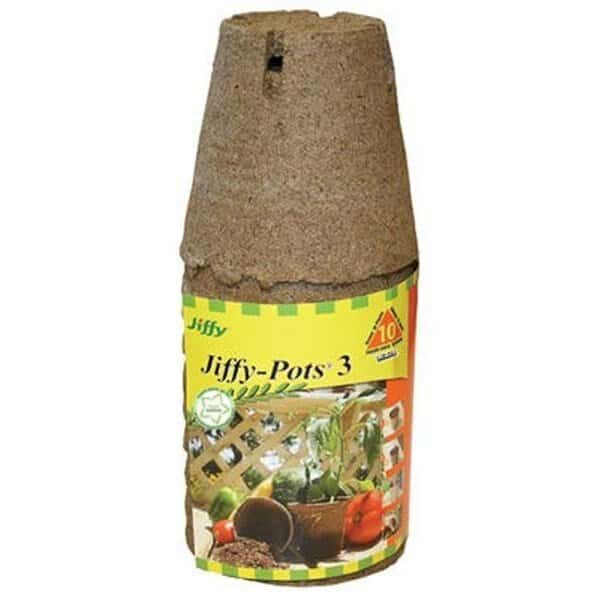 Plantation Products JP310 3 in. Round Jiffy Pot - 10 Pack