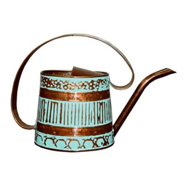 MPT01508 Gilford 0.5 Gal. Teal & Copper Metal Watering Can