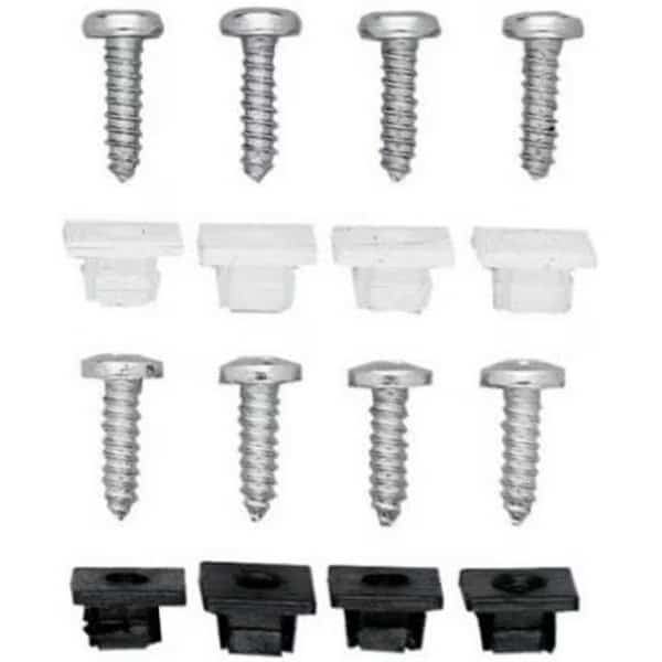 Unique Accessories 93323 4 Pack; Black License Fastener