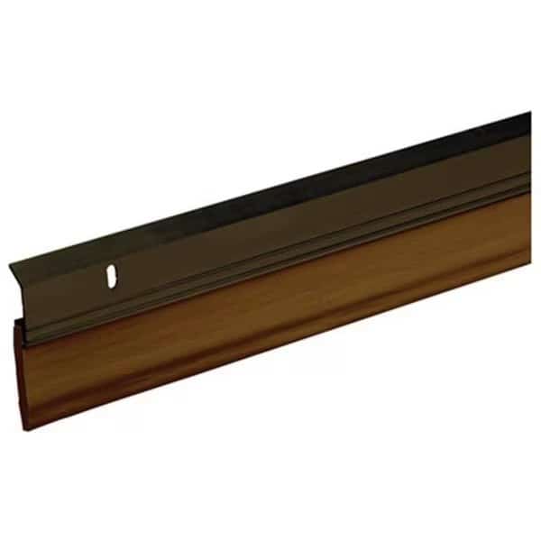 Thermwell A82-36BR Aluminum And Vinyl Door Sweep; Bronze - 2.38 in. x 3 ft.