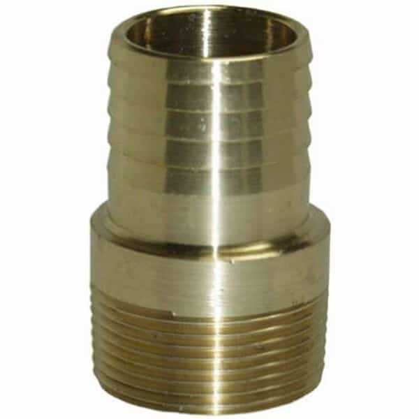 MA75NL 0.75 in. Yellow Brass - Male Adapter With Barbed End
