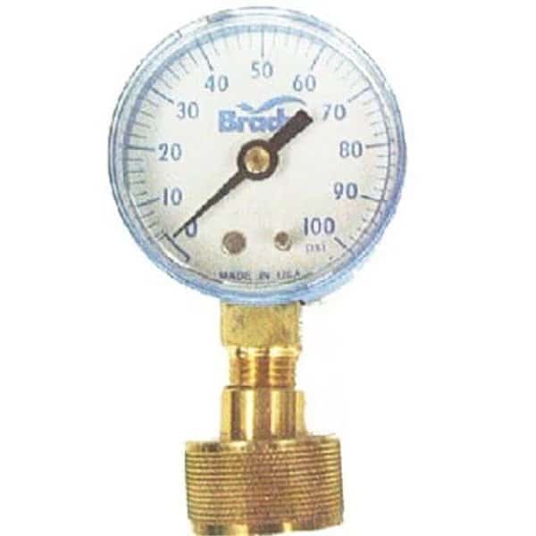 Water Source WSPHG100 100 PSI Water Pressure Test Gauge