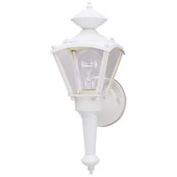 66984 Single Light Coach Lantern - White Textured Finish