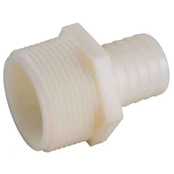 Anderson Metals 53701-1008 0.62 x 0.5 in. Male Pipe Thread Nylon Hose Barb; Pack of 5
